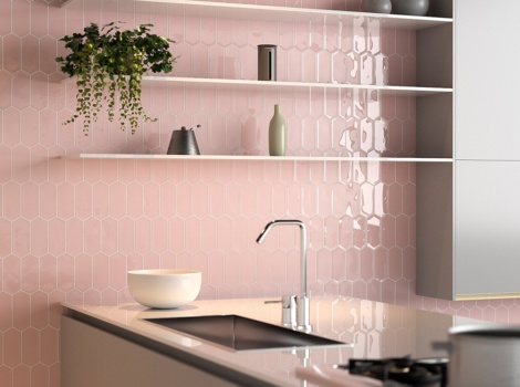 pink tile