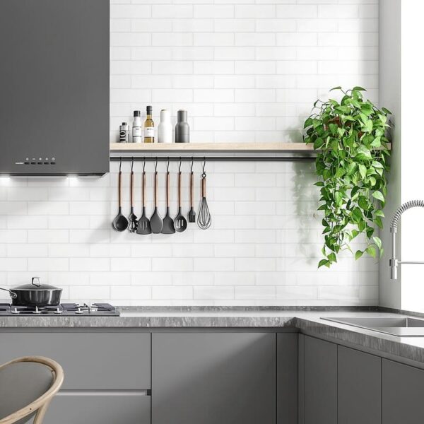 White Subway Tile Backsplash