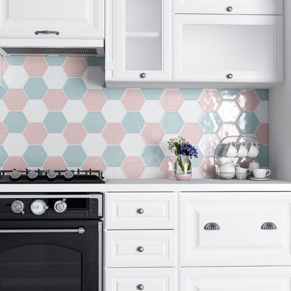 Hexagon Backsplash Tile