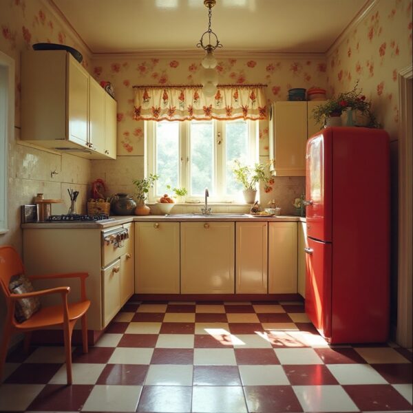 red marble kitchen flooring option