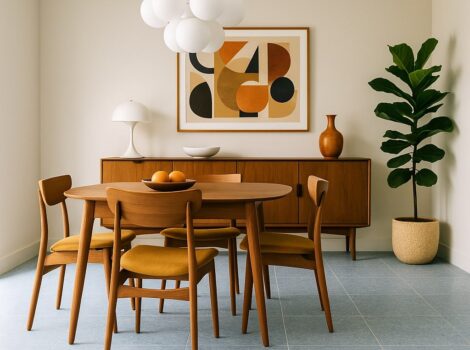 blue terrazzo floor tiles