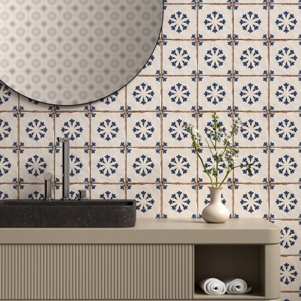 terracotta bathroom backsplash tile