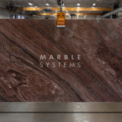 red marble slab