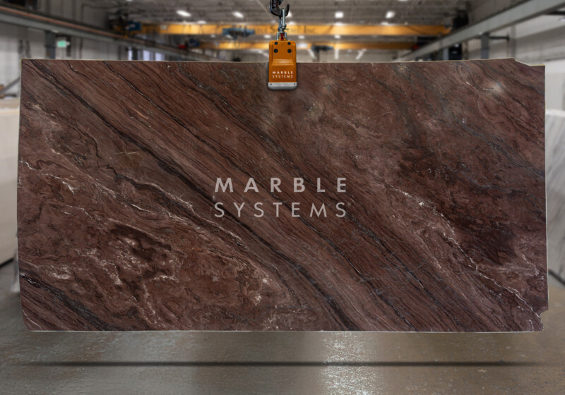 red marble slab