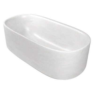 weiße Marmorbadewanne