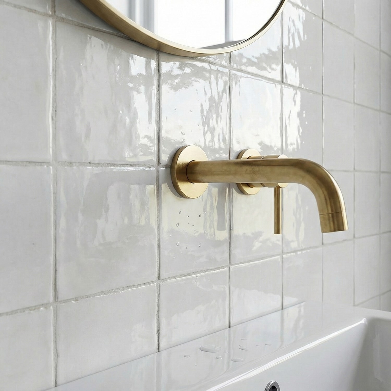 zellige bathroom tile installations may be hard to clean