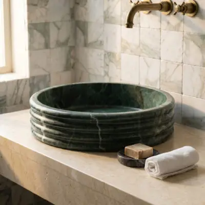 Green Marble Sinks