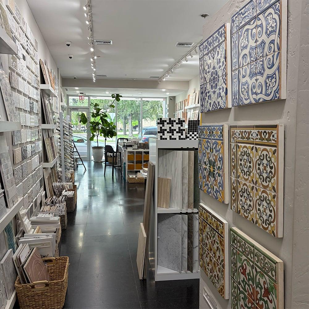 Miami showroom interior.